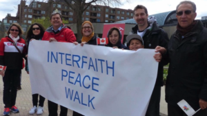 Interfaith peace walk group photo,